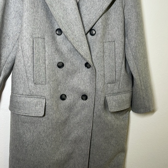 Banana Republic Mid-Length Wool Blend Pea Coat – Size M – Grey - Picture 4 of 8